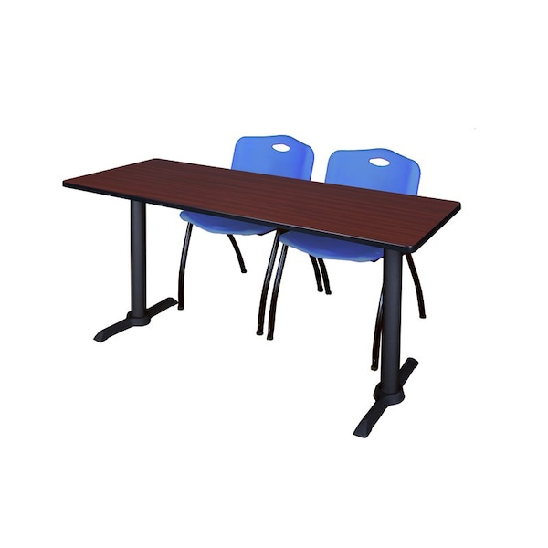 Cain Rectangle Tables > Training Tables > Cain Training Table & Chair Sets, 66 W, 24 L, 29 H, Mahogany MTRCT6624MH47BE - main
